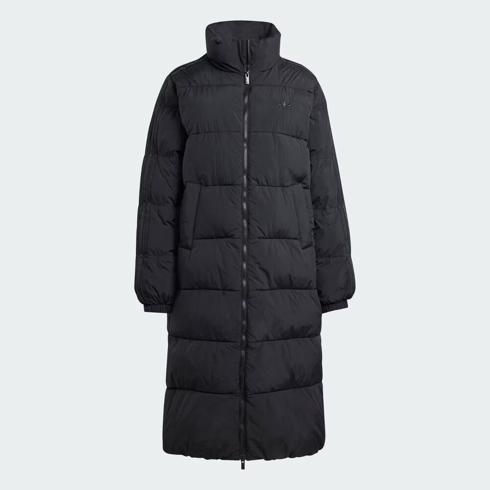 Adidas Originals Adicolor Long Synthetic Fill Puffer Coat XL JX2957 Black New